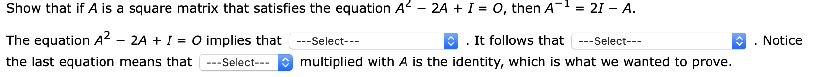 Solved Show that if A is a square matrix that satisfies the | Chegg.com