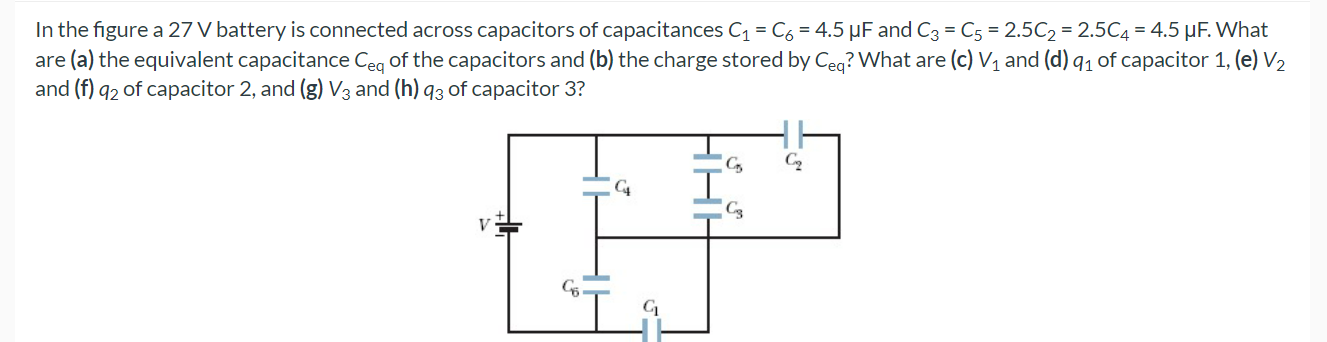 Solved In the figure a 27 V battery is connected across | Chegg.com