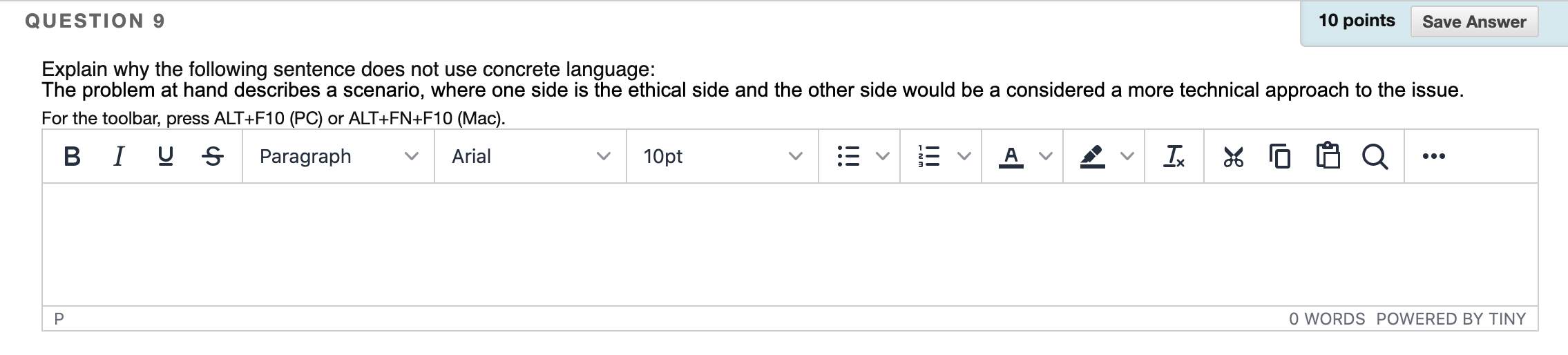 Solved QUESTION 9 10 points Save Answer Explain why the | Chegg.com