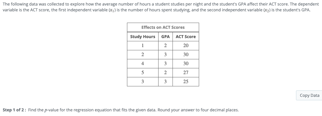 Solved Step 2 Of 2: Determine If A Statistically Significant | Chegg.Com