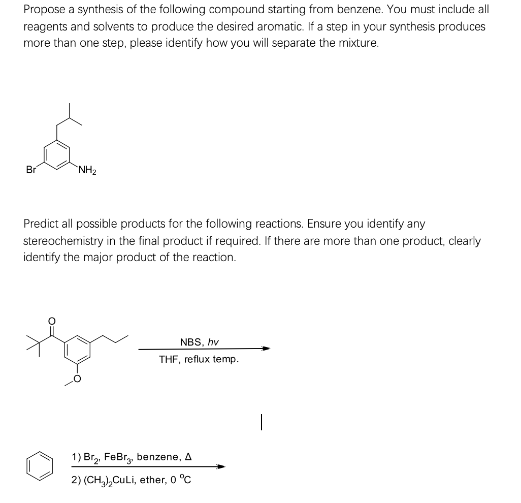 Solved Propose a synthesis of the following compound | Chegg.com