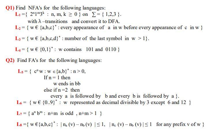 Please Rush To Answer Q2 Find Fa S For The Fol Chegg Com