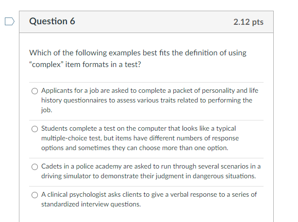 Solved Question 6 2.12 pts Which of the following examples | Chegg.com