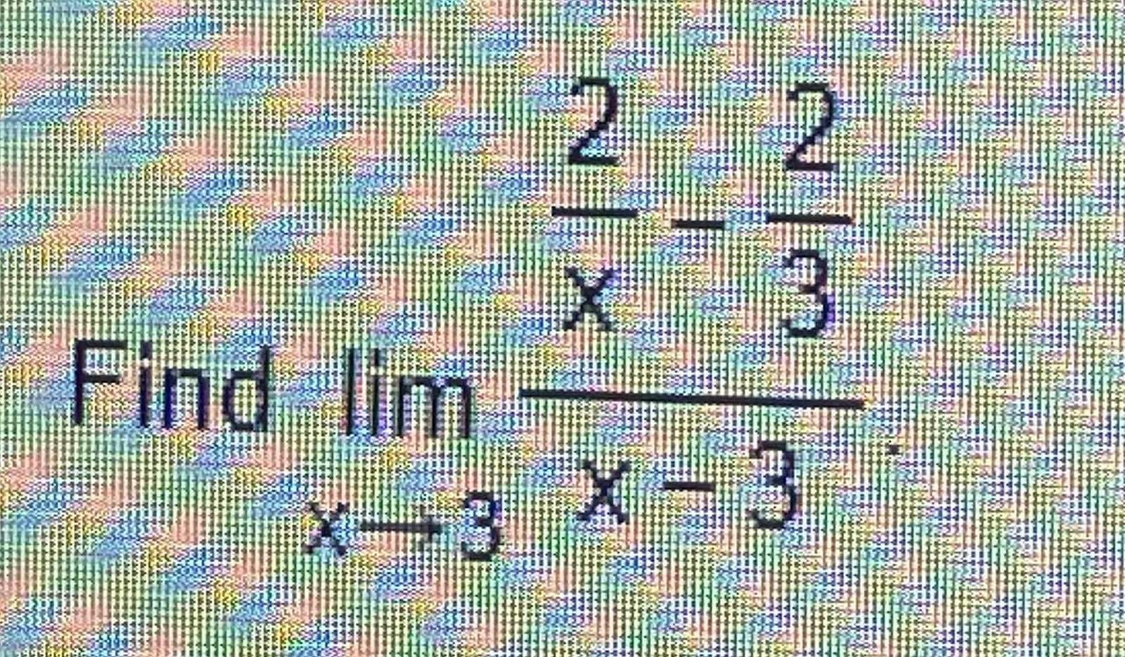 Solved Find Limx→3x−3x2−32