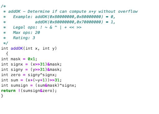 Solved * * * * addOK Determine if can compute x+y without | Chegg.com