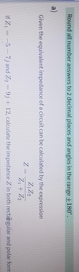 Solved Round all number answers to 2 decimal places and | Chegg.com