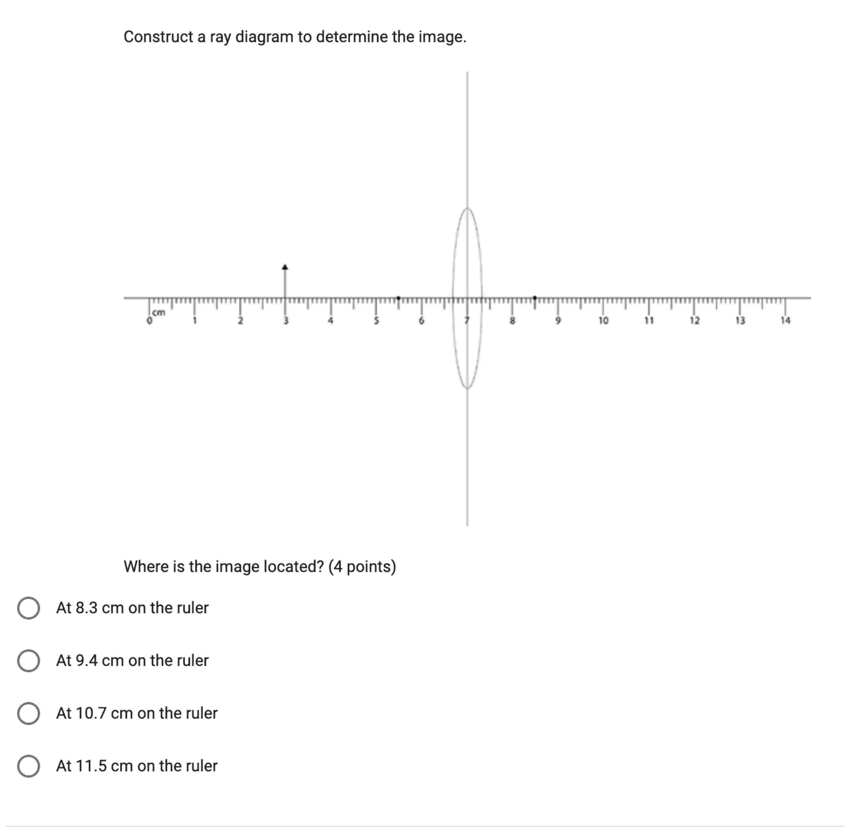 Solved Construct a ray diagram to determine the image. Where | Chegg.com