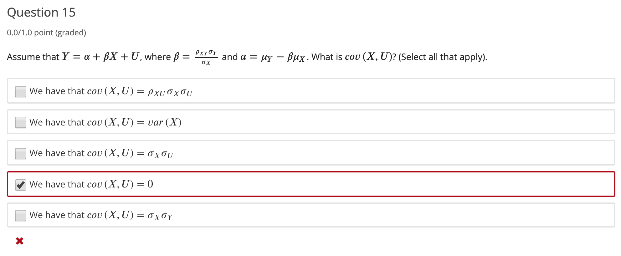 Solved Question 15 0 0 1 0 Point Graded Assume That Y Chegg Com