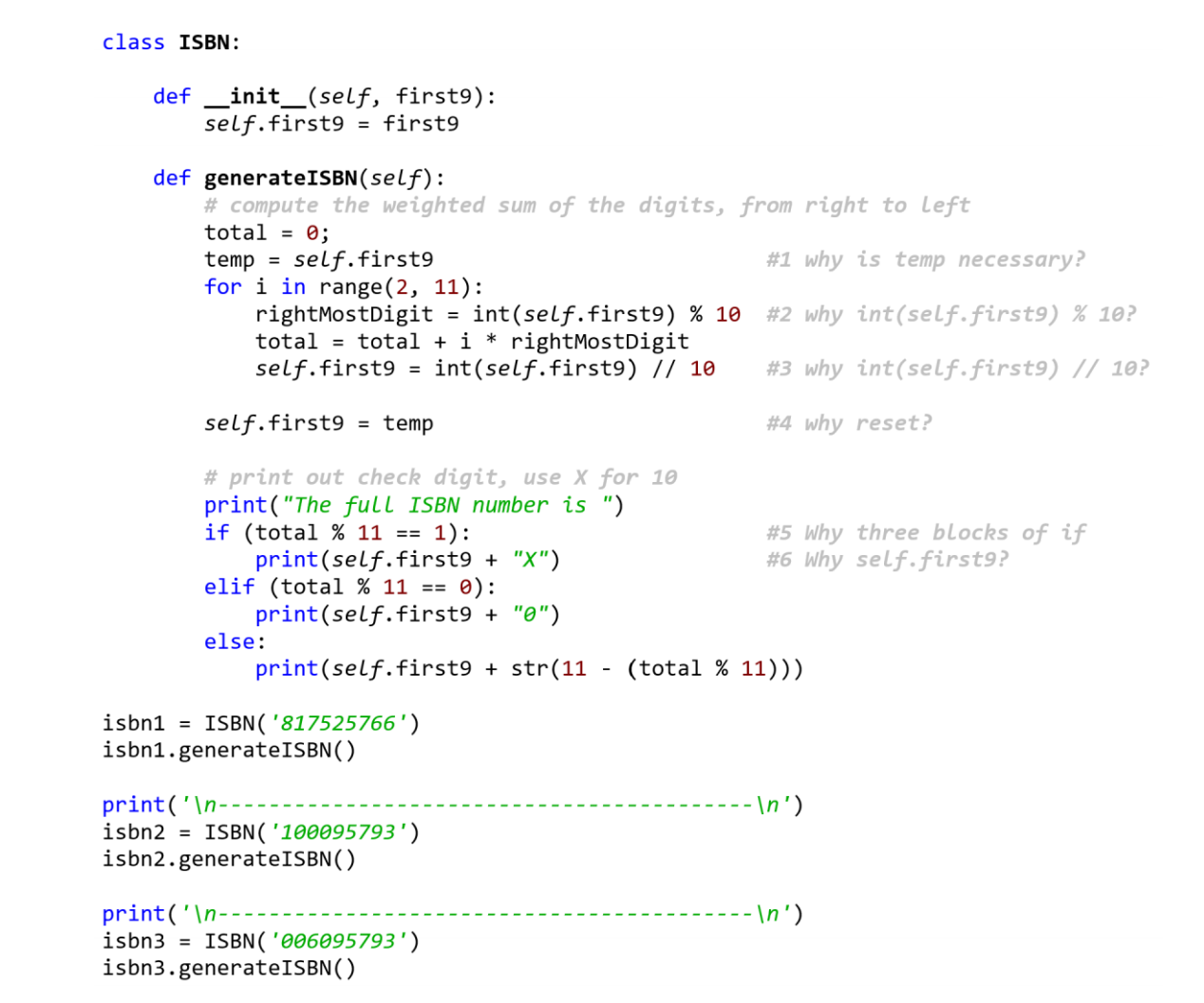 Solved 3. Add a module named bookNumber.py to the package | Chegg.com