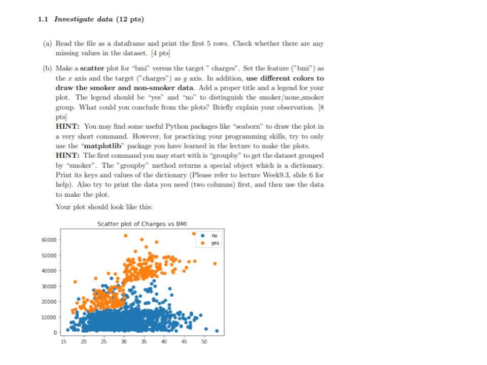 Solved 1.1 Investigate data (12 pts) (a) Read the file as a | Chegg.com