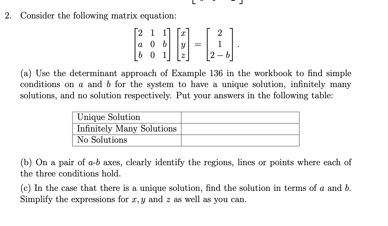 Solved (a) Let A=[011−3]. Find all 2×2 matrices B which | Chegg.com