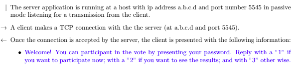 LANGUAGE: python TASK: Write a TCP client-server | Chegg.com