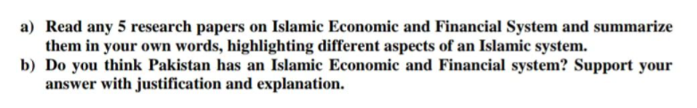 research paper on islamic economics and financial system