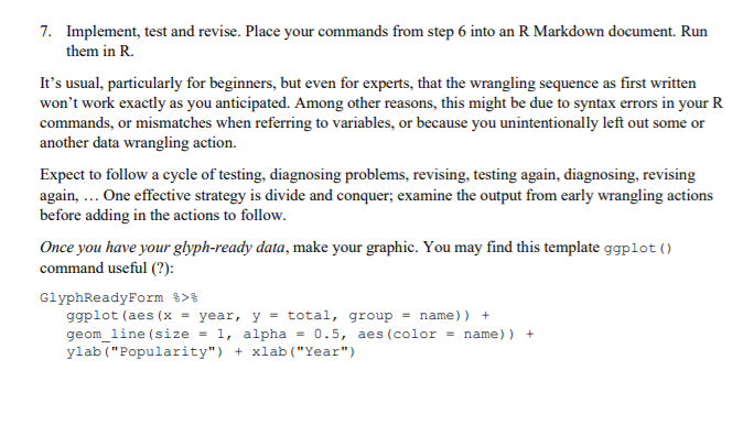 To be turned in as RMarkdown!! Over the years and | Chegg.com