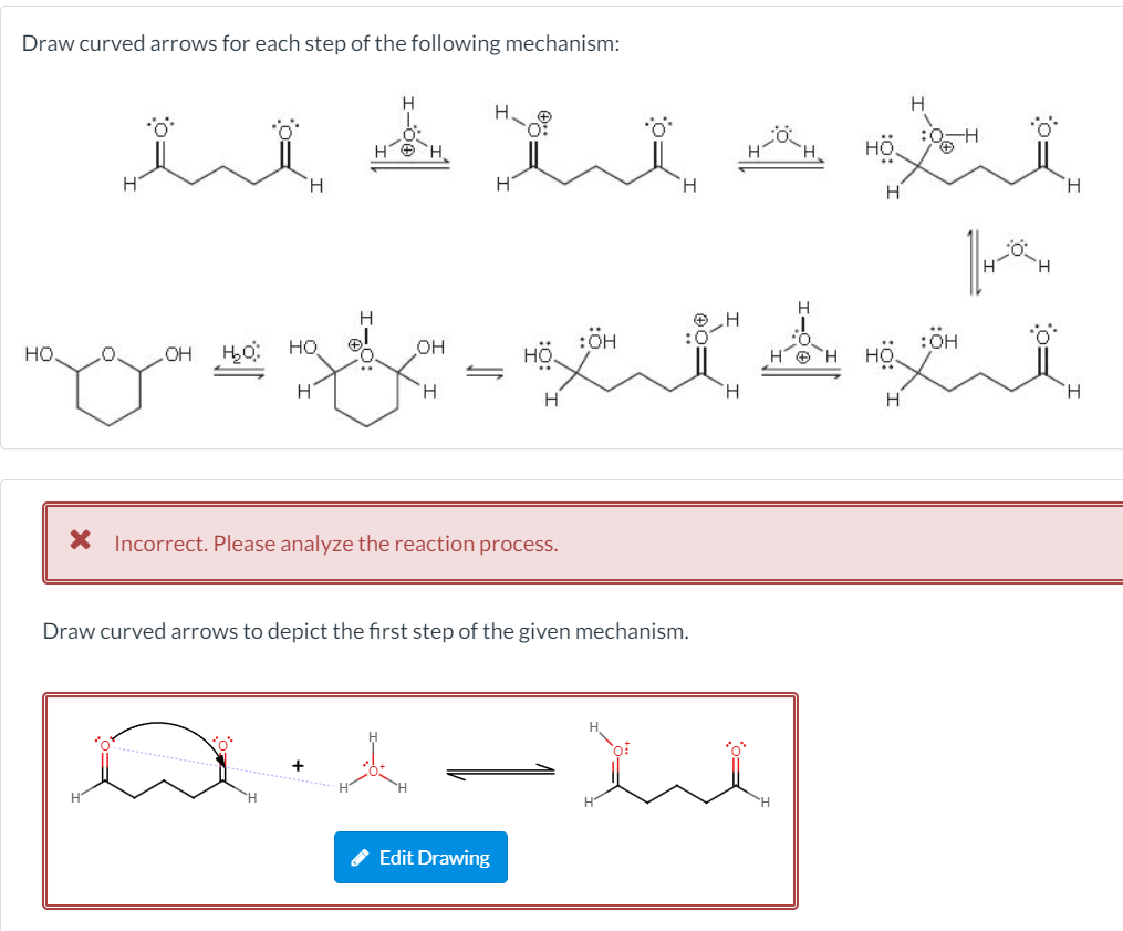 Solved Q2 Draw curved arrows for each step of the