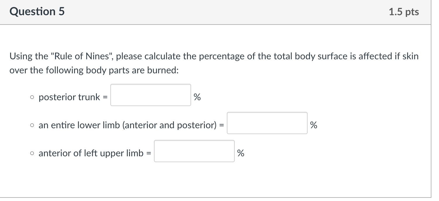 Body Part Percentage