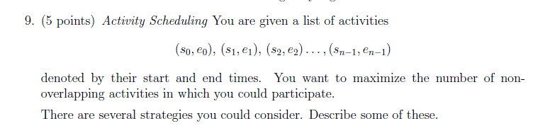 Solved Which of these greedy strategies will produce an | Chegg.com