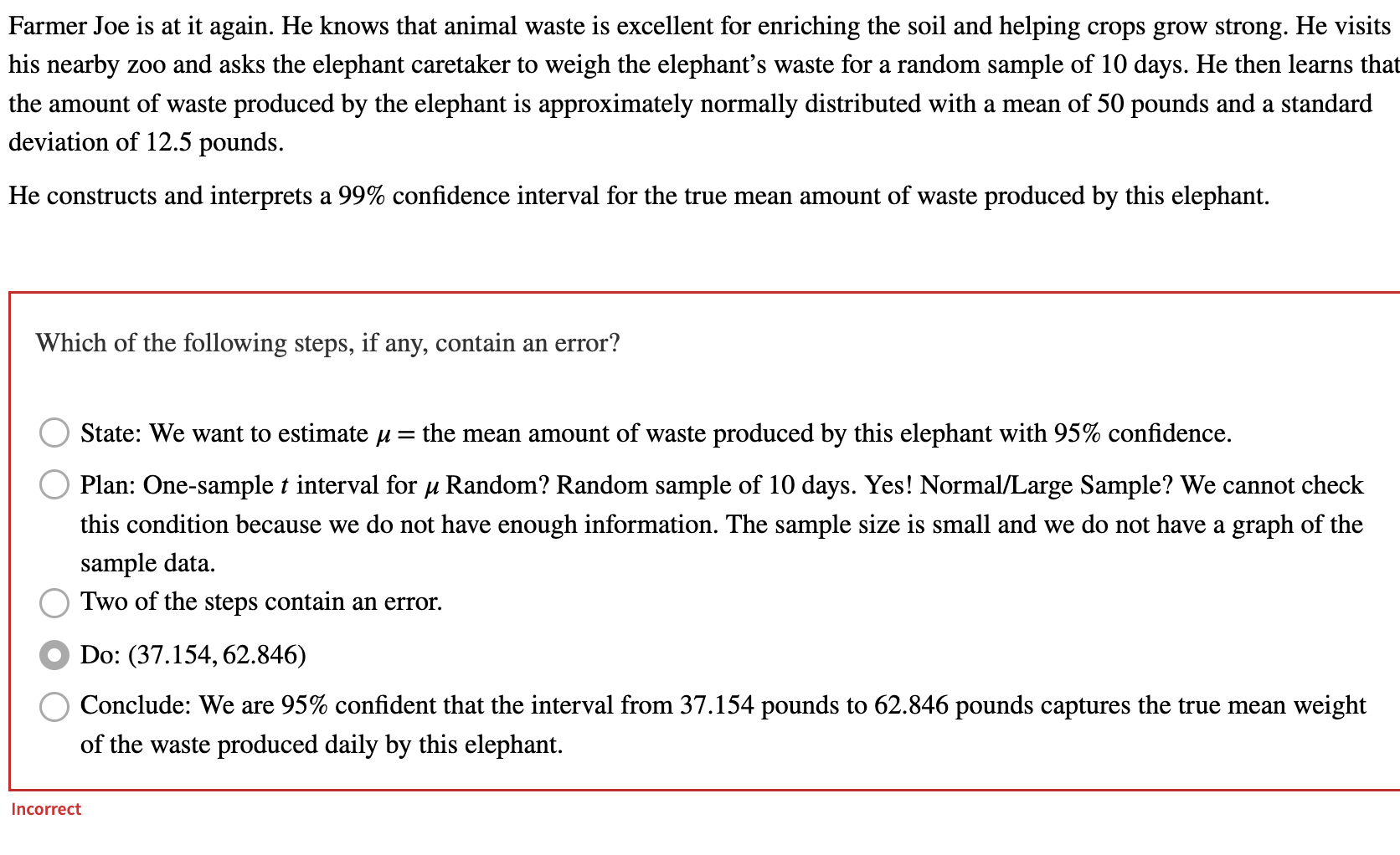 Solved Farmer Joe is at it again. He knows that animal waste
