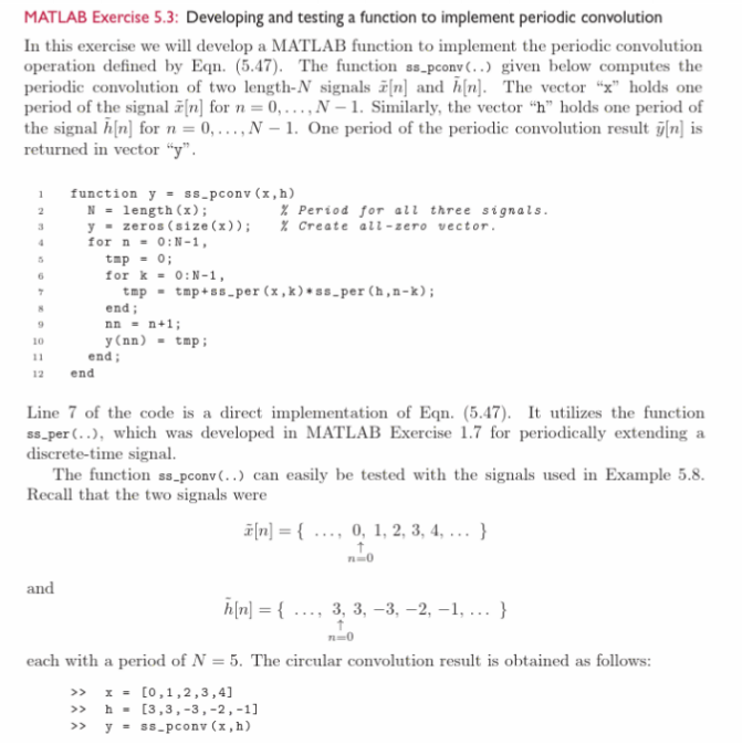 Solved Problem 3 Periodic Convolution A Compute The Chegg Com