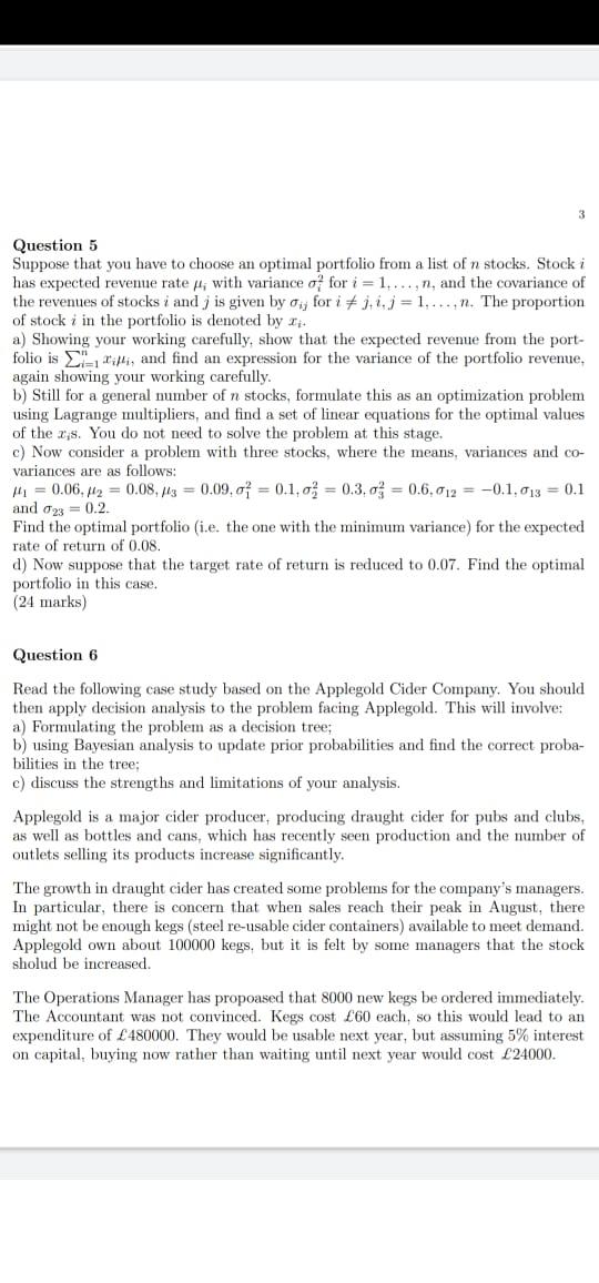 Solved Folio Is Question 5 Suppose That You Have To Choose | Chegg.com