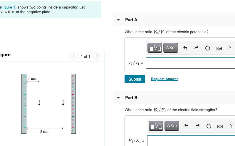 solved-figure-1-shows-two-points-inside-a-capacitor-let-v-chegg