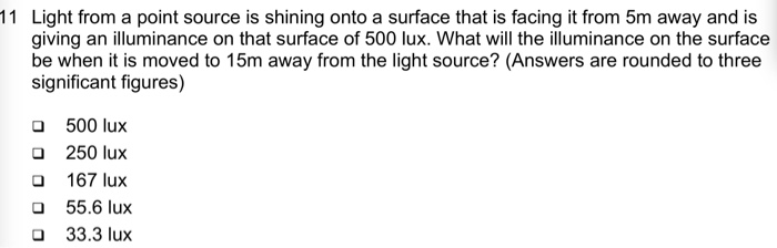 Solved 11 Light from a point source is shining onto a | Chegg.com