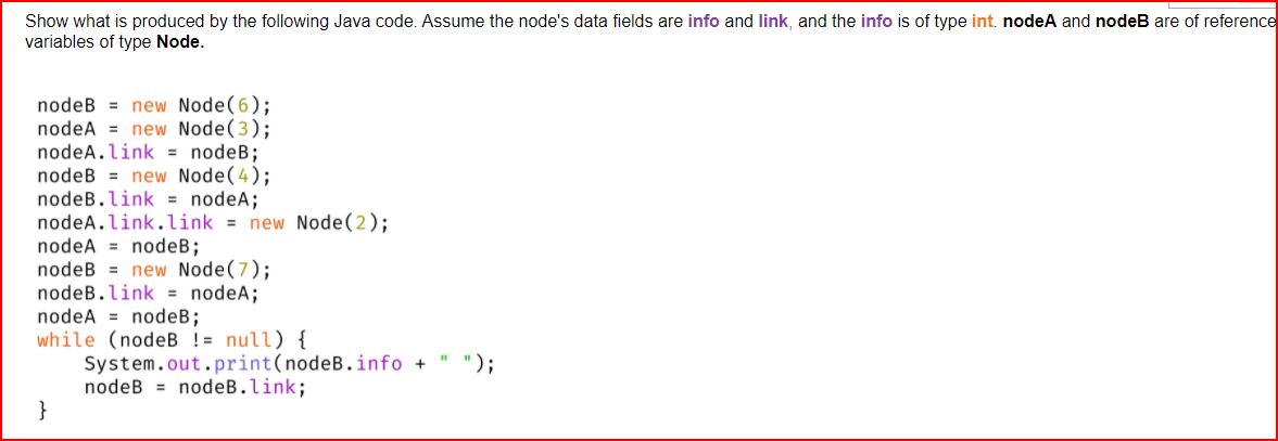 Solved Show what is produced by the following Java code. | Chegg.com
