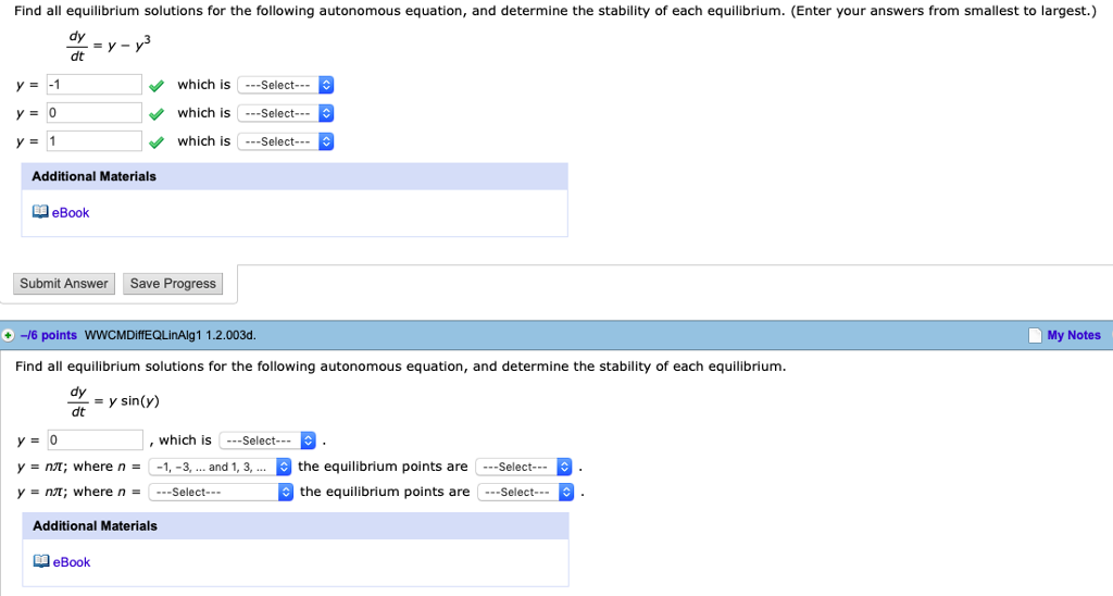 Solved Find All Equilibrium Solutions For The Following Chegg Solved Find All Equilibrium Solutions For The Following Chegg