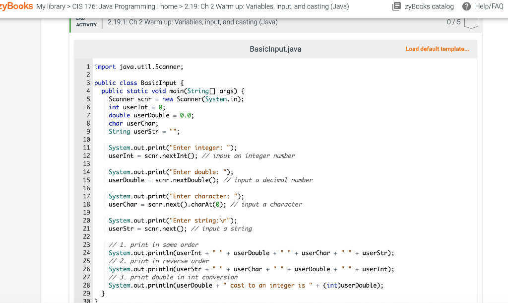 Solved 219 Ch 2 Warm Up Variables Input And Casting 8321