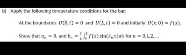 Solved B) Apply The Following Temperature Conditions For The | Chegg.com