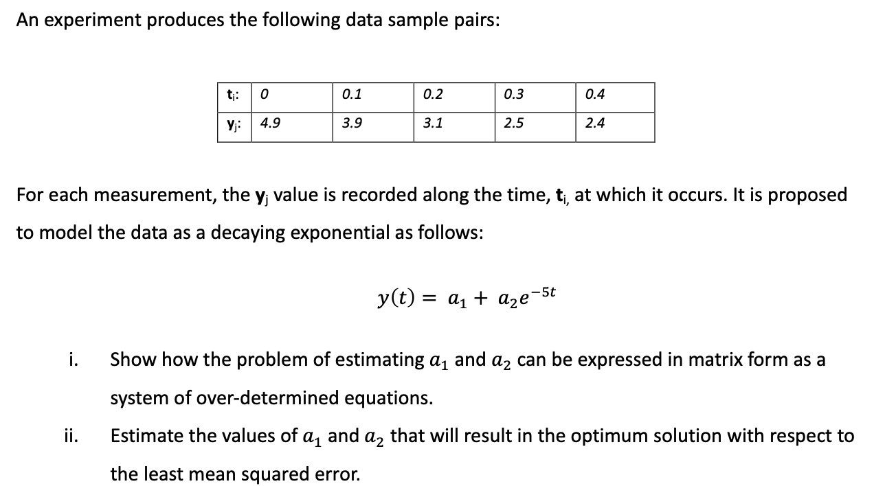 Solved An experiment produces the following data sample | Chegg.com