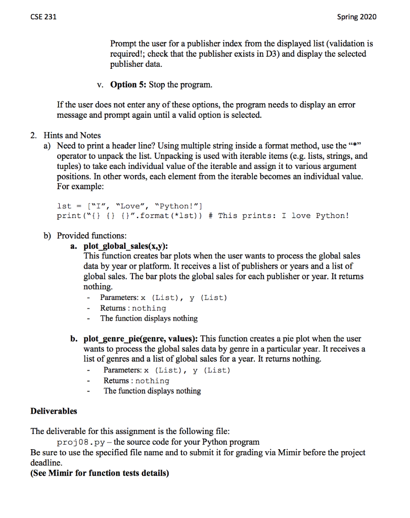 Programming Project 08 Update 3/26: Test 2 and | Chegg.com