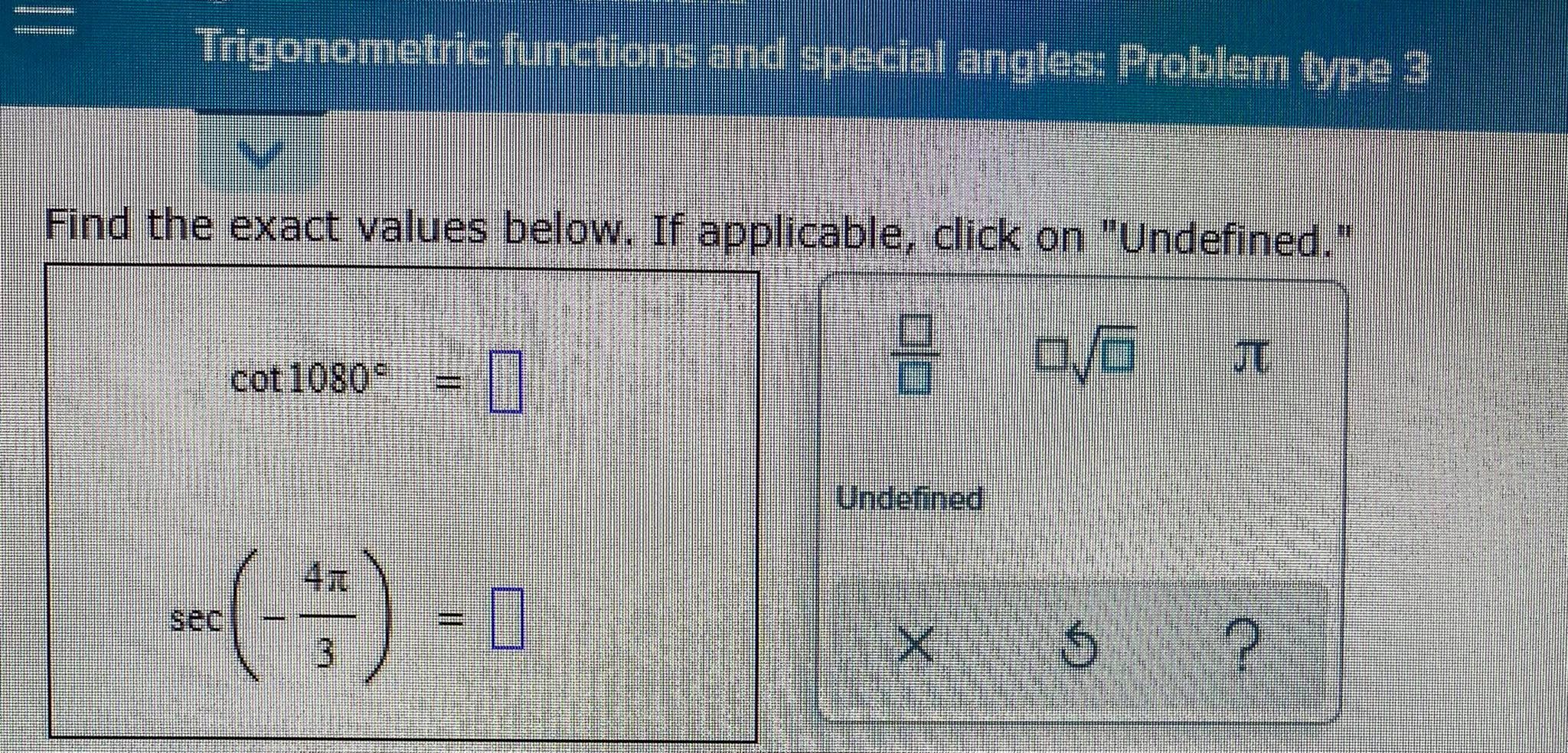 assignment 12 special angles type 3