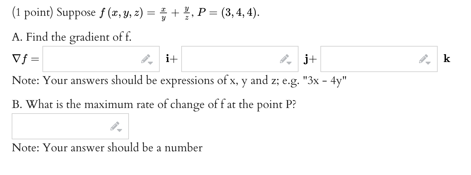 Solved 1 Point Suppose F X Y −3x2−1xy−2y2 P 2 3 And