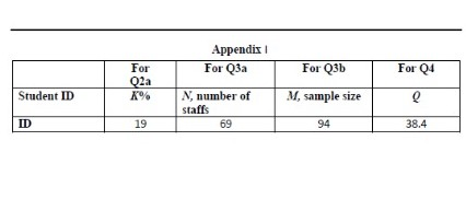 Solved Appendix For Q3a For Q3b For Q4 For 02a X% Student ID | Chegg.com