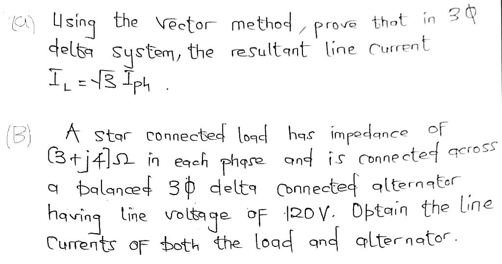 Solved prove that in 30 au sing the vector method la delta | Chegg.com