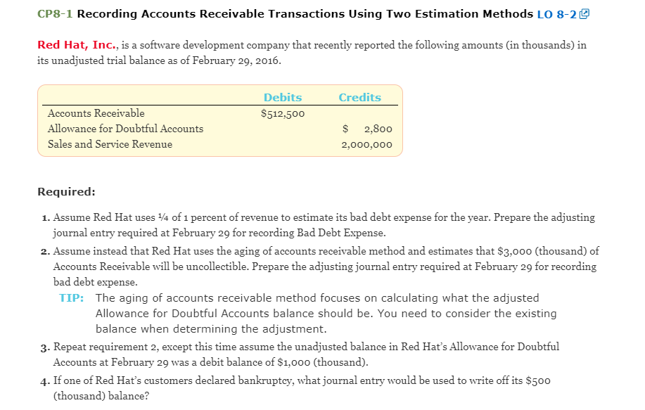 Which one of the following is used for recording accounts receivable in the journal entry?