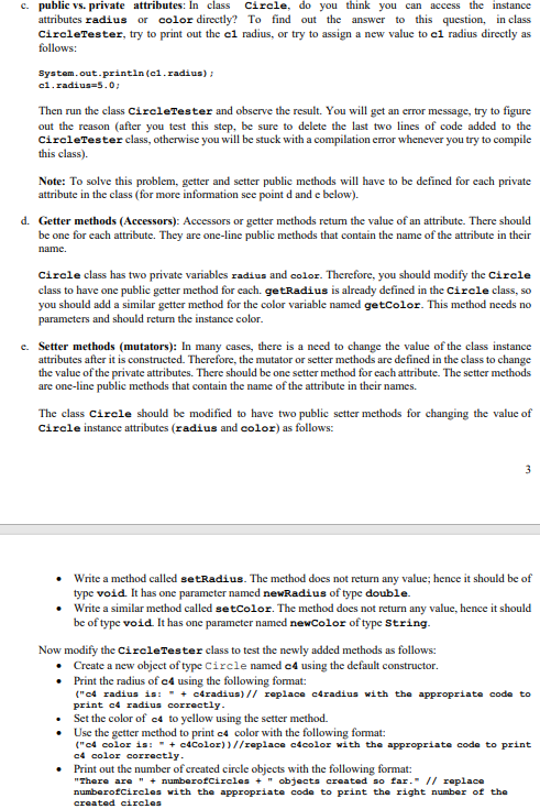 Solved f. Member Methods: These methods or functions contain | Chegg.com