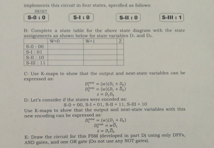 Solved P3 (20 points): We want to design a circuit with | Chegg.com