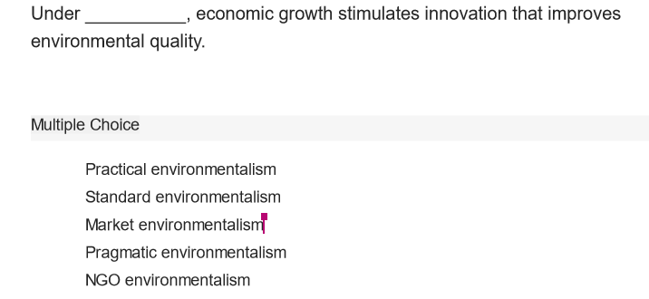 Pragmatic Environmentalism