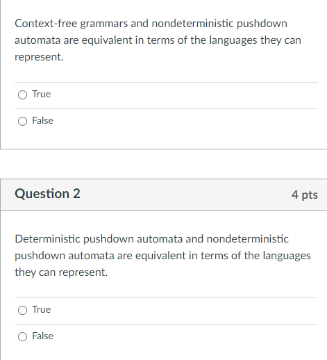 Solved Context Free Grammars And Nondeterministic Pushdown 8952