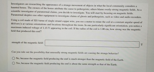 Solved Investigators are researching the appearance of a | Chegg.com