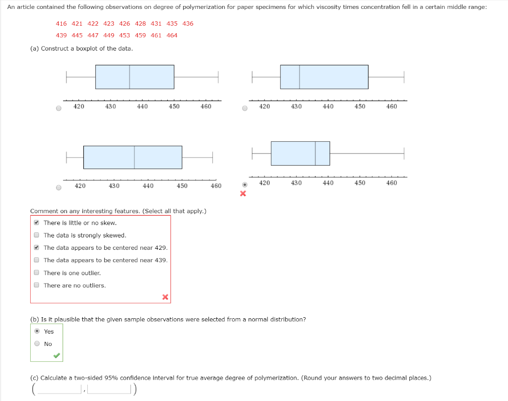 Solved An article contained the following observations on | Chegg.com