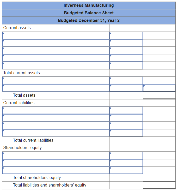 Prepared a budgeted income statement. Note: Round | Chegg.com