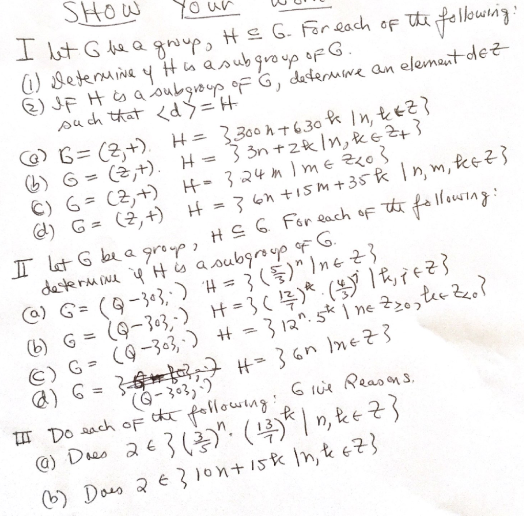 Solved Hello I just need help on one of each so I know how | Chegg.com