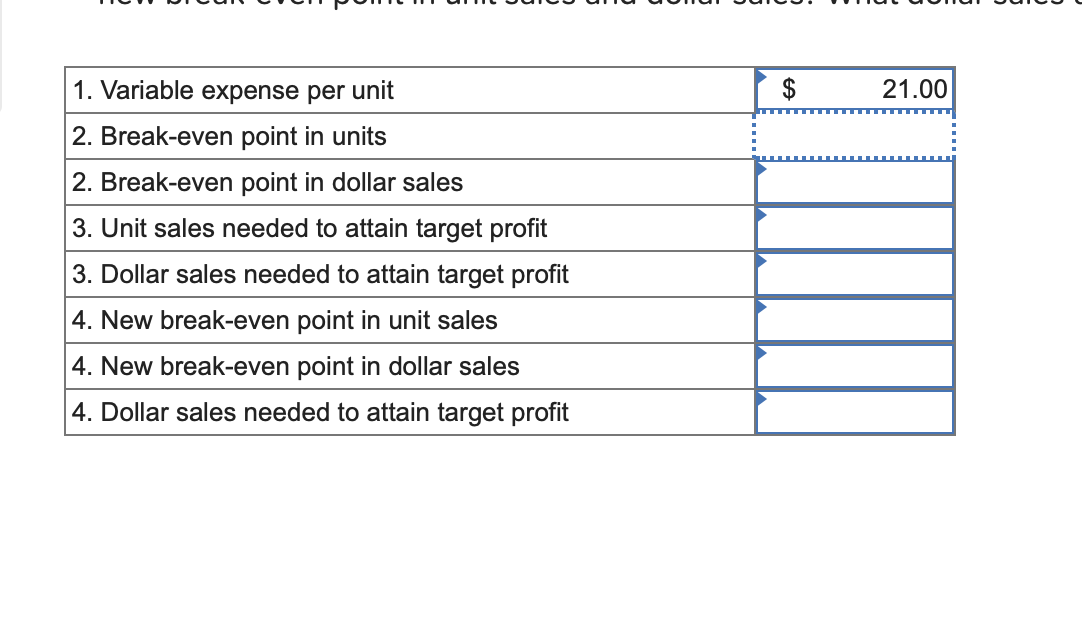 Solved Exercise 5-14 (Algo) Break-Even And Target Profit | Chegg.com