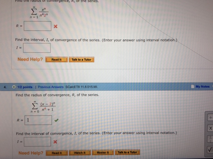 find the radius of convergence and interval of convergence of the series