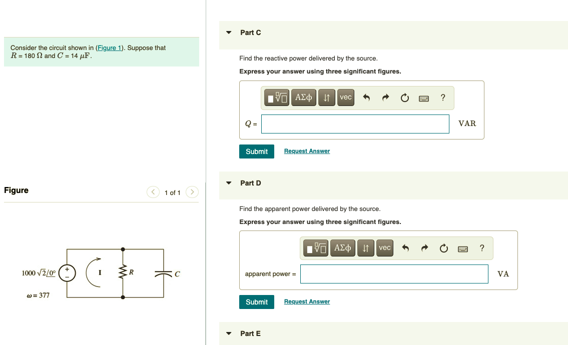 Solved Item 5 Part A Consider The Circuit Shown In (Figure | Chegg.com