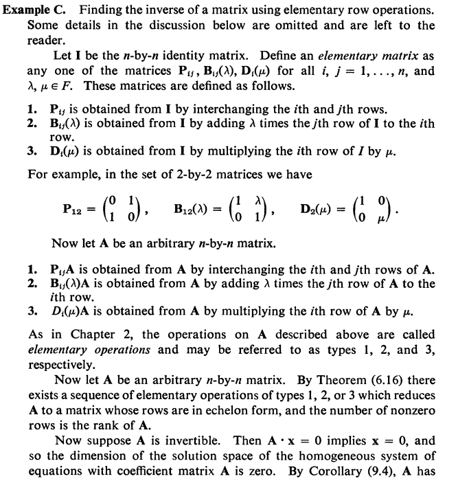 Solved 7. Test the following matrices for invertibility and