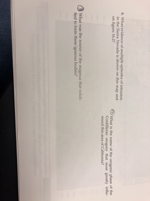 Solved Exercise 16 Cordilleran Orogeny 241 FIGURE 16.1 | Chegg.com